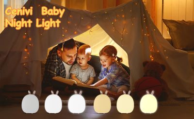 Baby Feeding, Adjustable, Creative, Rabbit, Elk Light, Silicone Light, Touch Light, Clap Light, Small Electric Light, Ambient Light, Night Light - Image 5