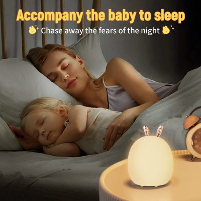 Baby Feeding, Adjustable, Creative, Rabbit, Elk Light, Silicone Light, Touch Light, Clap Light, Small Electric Light, Ambient Light, Night Light - Image 10