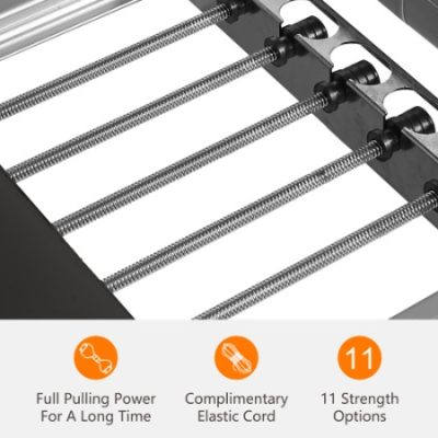 Extra Large Pilates Reformer - Multi-functional Home Fitness Equipment, 395lbs Capacity, With Dynamic Resistance Cords And Aerobic Rebounder, Improves Posture, Builds Strength, Reduces Stress, Black - Image 5