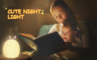 Baby Feeding, Adjustable, Creative, Rabbit, Elk Light, Silicone Light, Touch Light, Clap Light, Small Electric Light, Ambient Light, Night Light - Image 6