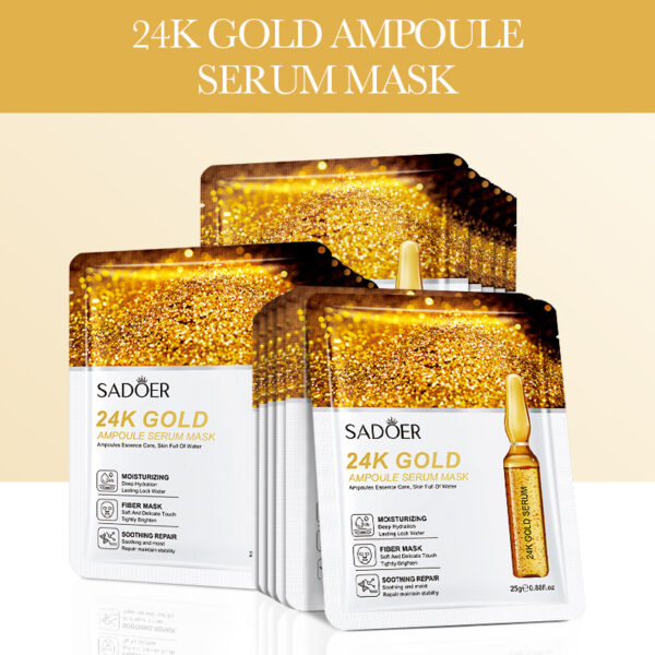 Gold Ampoule Mask Hydrating And Brightening Delicate - Image 6