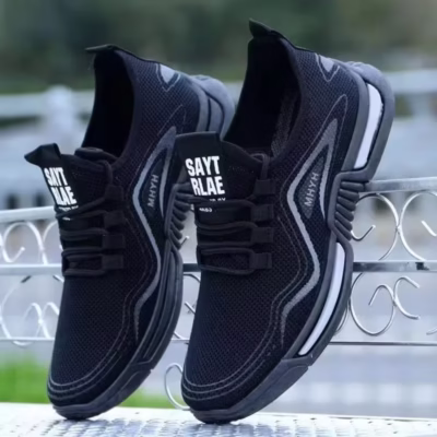 Men Shoes Slip on Fashion Sneakers Male Sport Running Shoes Breathable Gym Training Walking Tennis Shoes Non Slip Workout Flats - Image 2