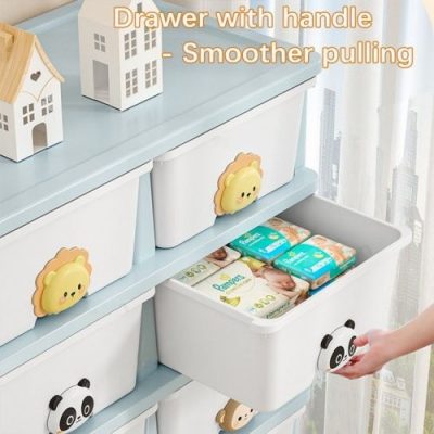 Drawer Storage Rack - 4 Drawers - 4 Layer, Flexible Mobility With Wheels,Wardrobe Storage Organization, Books, Toys, Miscellaneous Storage Rack Suitable For Study, Bedroom, Living Room, Dormitory, Etc - Image 3