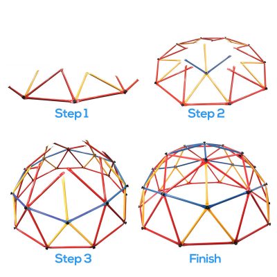 Children Dome Climber Playground Kids Swing Set Climbing Frame Backyard Gym Develop Confidence for Fun Indoor Outdoor