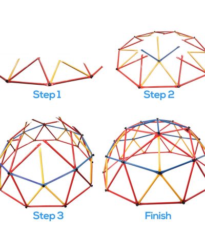 Children Dome Climber Playground Kids Swing Set Climbing Frame Backyard Gym Develop Confidence for Fun Indoor Outdoor