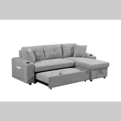 Convertible Sectional Sofa With Armrest Storage - Image 9
