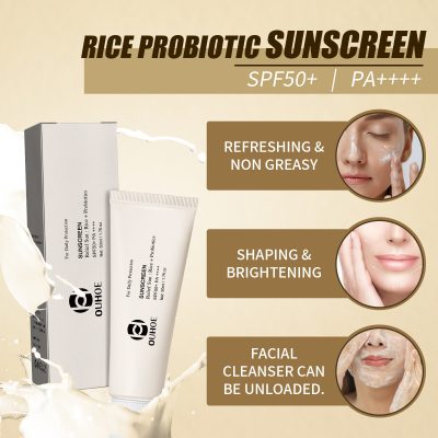 OUHOE, Rice Probiotic UV Moisturizing Face Cream - Image 3