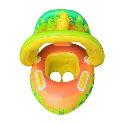 Childrens Swimming Rings Inflatable Detachable Canopy Seat Ring Pvc Baby Swimming Ring Childrens Bath Tub With Sunshade Toys - Image 5