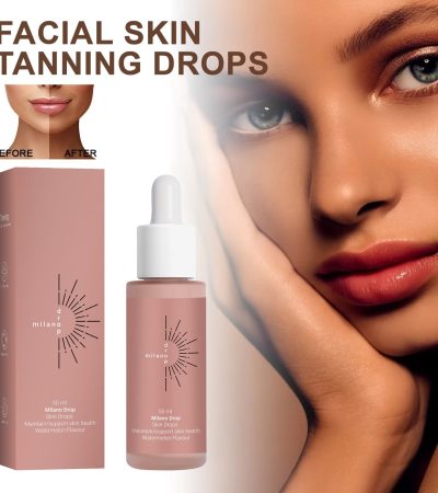 Tanning Face Serum Face Body Tanning Bed Outdoor Fine Line Repair Skin Serum Dark Bronzer Self Tanning Serum Drops