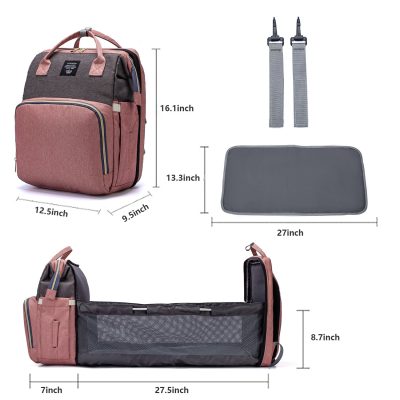 Large Capacity Diaper Bag Mummy Nursing Nappy Backpacks Travel Baby - Image 9