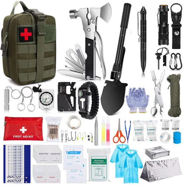 Wilderness Survival First Aid Outdoor Survival Emergency Kit - Image 4