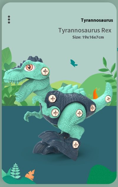 Disassemble And Assemble Dinosaurs, Boys Benefit From Intelligence, Assemble Screws, Children's Toys - Image 7
