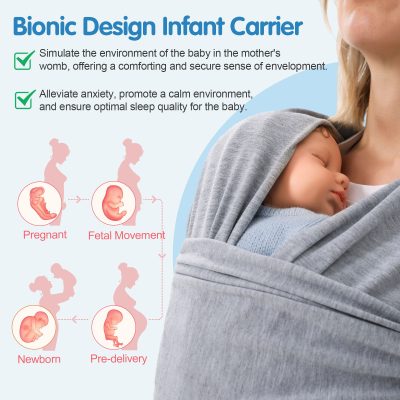 Baby Carrier Front Wrap Scarf Baby Carrier Bag Multi-functional Baby Carrier Front And Back Dual - Image 9