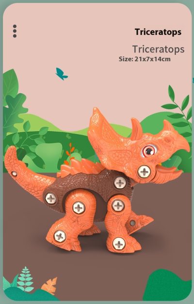 Disassemble And Assemble Dinosaurs, Boys Benefit From Intelligence, Assemble Screws, Children's Toys - Image 3