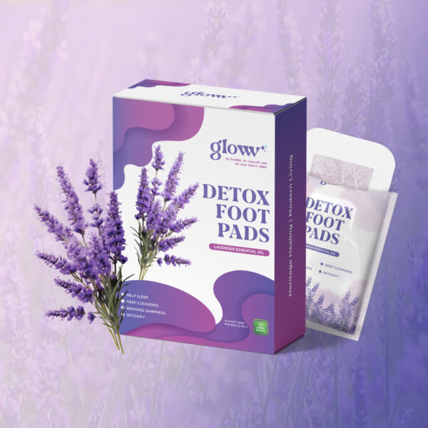 Gloww Health Detox Warming Foot Pads - Lavender - Soothing And Relaxing - Image 3