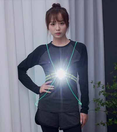 Safety Vest Warning Bicycle Light