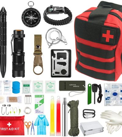 Wilderness Survival First Aid Outdoor Survival Emergency Kit