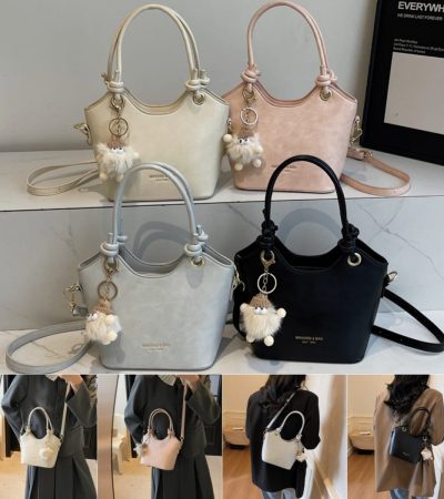 Sweet Style Zipper PU Square Women's Shoulder Crossbody Bag Solid Color Popular Commuting Fashion Small Square Bags