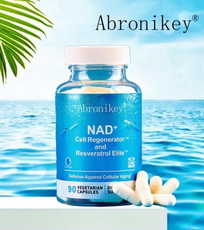 Abronikey NAD Cell Regenerator And Resveratrol Elite Nads Niacinamide Riboside Supplement With Trans Resveratrol, Quercetin, Energy,Focus 90 Capsule Dietary