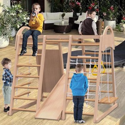 Indoor Playground 7-in-1 Jungle Gym Toy Set - Image 8
