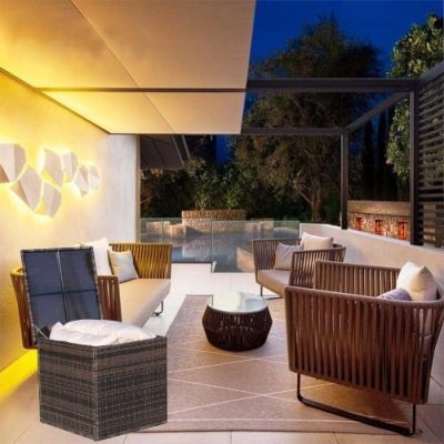 Wicker Patio Furniture Storage Box - Image 2