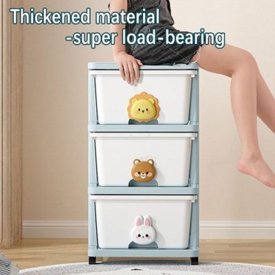 Drawer Storage Rack - 4 Drawers - 4 Layer, Flexible Mobility With Wheels,Wardrobe Storage Organization, Books, Toys, Miscellaneous Storage Rack Suitable For Study, Bedroom, Living Room, Dormitory, Etc