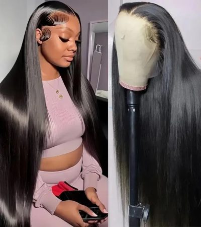 Straight Lace Front Wig Human Hair  Density 13x4 HD Clear Lace Front Wig Pre Pull Baby Hair