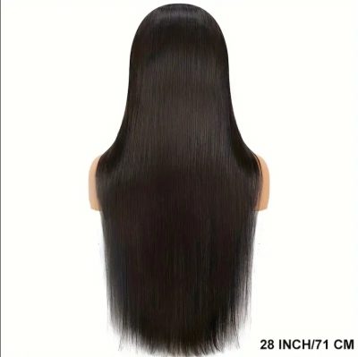 Straight Lace Front Wig Human Hair  Density 13x4 HD Clear Lace Front Wig Pre Pull Baby Hair - Image 4