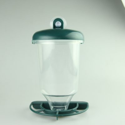 Transparent Plastic Suspension Type Automatic Bird Feeder With Cover - Image 4