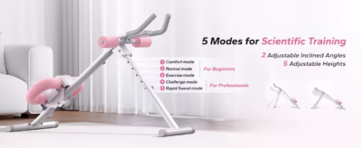 MERACH Ab Machine Adjustable Trainer Workout Foldable Knee Protection Abdominal Exercise Machine Core Ab Exercise System Trainer - Image 13