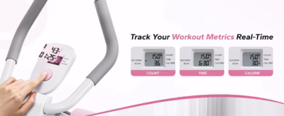 MERACH Ab Machine Adjustable Trainer Workout Foldable Knee Protection Abdominal Exercise Machine Core Ab Exercise System Trainer - Image 11