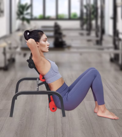 Effective Back Pain Relief with Compact Back Stretcher and Inversion Table.