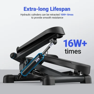 MERACH Mini Stepper for Exercise Twist Stair Stepper 330LBS Capacity Stepper Exercise Equipment with Resistance Band for Fitness - Image 5