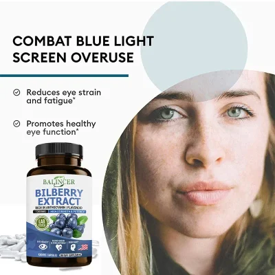 Bilberry Extract Supplement - Anthocyanins Antioxidants Vitamins Eye Support Heart Brain Skin Health - Image 6