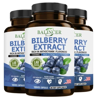 Bilberry Extract Supplement - Anthocyanins Antioxidants Vitamins Eye Support Heart Brain Skin Health - Image 4