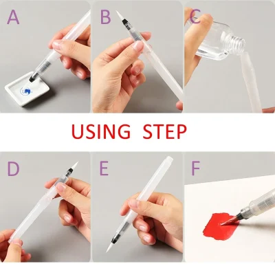 Watercolor Soft Pen Brush Refillable Water Pen for Painting Drawing Calligraphy Art Supplies - Image 4