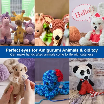 100pcs Black Plastic Safety Eyes For Toys Amigurumi Diy Kit Crafts TeddyBear Soft Toy Eye 6mm 8mm 12mm Toy Eyes Doll Accessories - Image 6
