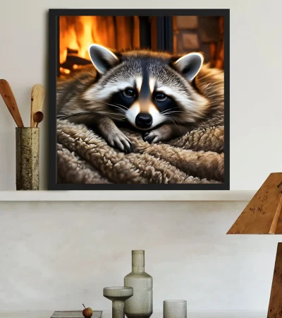 5D DIY Full Round Drill Diamond Painting Animal Kit Home Decor Art Craft 30x30cm