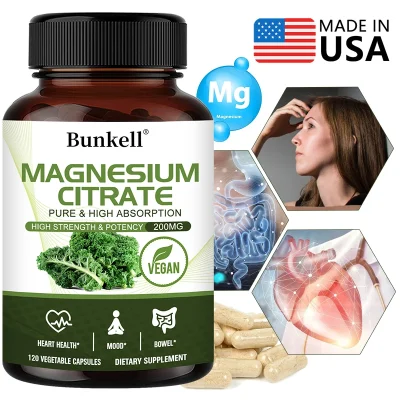 Magnesium Citrate Supplement - Supports Heart, Cardiovascular, Immune Health, Energy Metabolism, Gut Digestion - Image 2