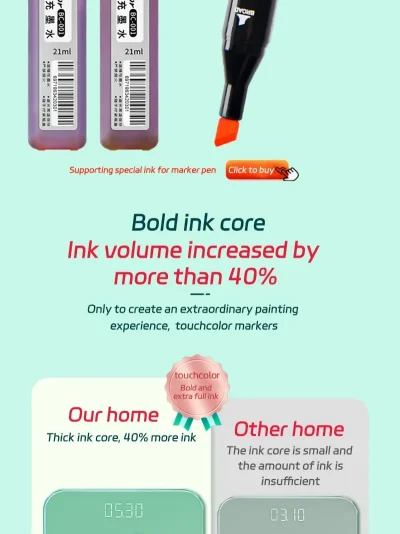 Colores Markers Brush Pens Set Painting Drawing Highlighter School Art Supplies for Artist Korean Stationery - Image 7