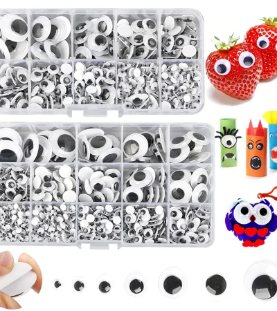 100pcs/200/550pcs Self-adhesive Googly Wiggle Eyes for DIY Scrapbooking Crafts Projects DIY Dolls Accessories Eyes Handmade Toys
