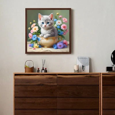 5D DIY Full Round Drill Diamond Painting Animal Kit Home Decor Art Craft 30x30cm - Image 3
