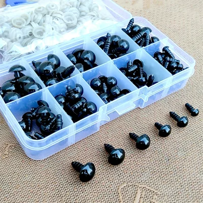 100pcs Black Plastic Safety Eyes For Toys Amigurumi Diy Kit Crafts TeddyBear Soft Toy Eye 6mm 8mm 12mm Toy Eyes Doll Accessories - Image 2