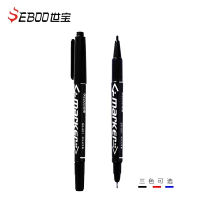 10Pcs Twin Tip Permanent Art Markers Pens, Fine Point, Waterproof, Oily, Black,Red,Blue Ink, Painting, Office & School Supplies - Image 3