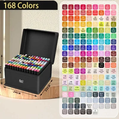 Colores Markers Brush Pens Set Painting Drawing Highlighter School Art Supplies for Artist Korean Stationery - Image 6