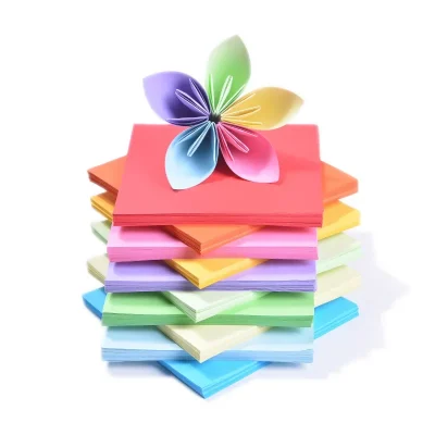 100pcs Origami Square Paper Double Sided Folding Lucky Wish Paper Crane Craft Paper DIY Arts Crafting Colorful Scrapbooking - Image 3