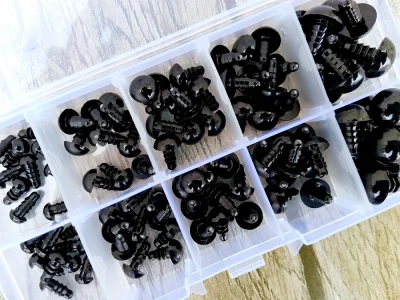 100pcs Black Plastic Safety Eyes For Toys Amigurumi Diy Kit Crafts TeddyBear Soft Toy Eye 6mm 8mm 12mm Toy Eyes Doll Accessories - Image 9