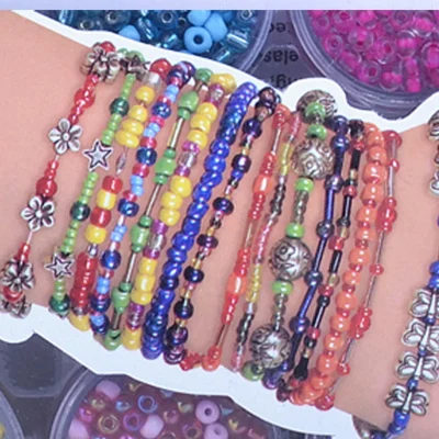 Girls DIY Bracelet Making Kit Jewellery Making Kit Arts for Kids Friendship Craft Kit for 5-12 Years Old Kid Girls toys gift - Image 5