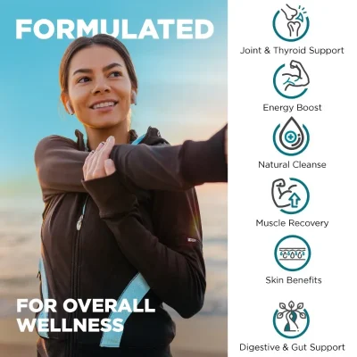 Organic Seaweed Extract, Clear Skin Supplement, 1600 mg, Immune Support/Skin Health and Joint Support/Detox, 120 Capsules - Image 2