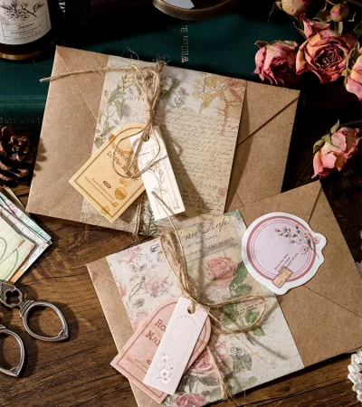 100 pcs Vintage Aesthetic material paper Scrapbooking Set Planner hand made Diary Album compilation Junk Journal Supplies